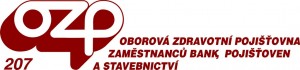 červené logo oborové zdravotní pojišťvny 207 - stomatologie Praha 5